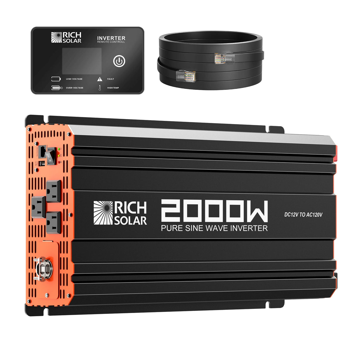NOVA PURE 2K — 2000 Watt (2kW) 12 Volt Industrial Pure Sine Wave Inverter