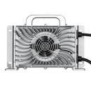 48V (57.6V) Waterproof LiFePO4 Charger — 20A / 25A, 100-240V AC, 8-in-1 Protection, Fan-Cooled