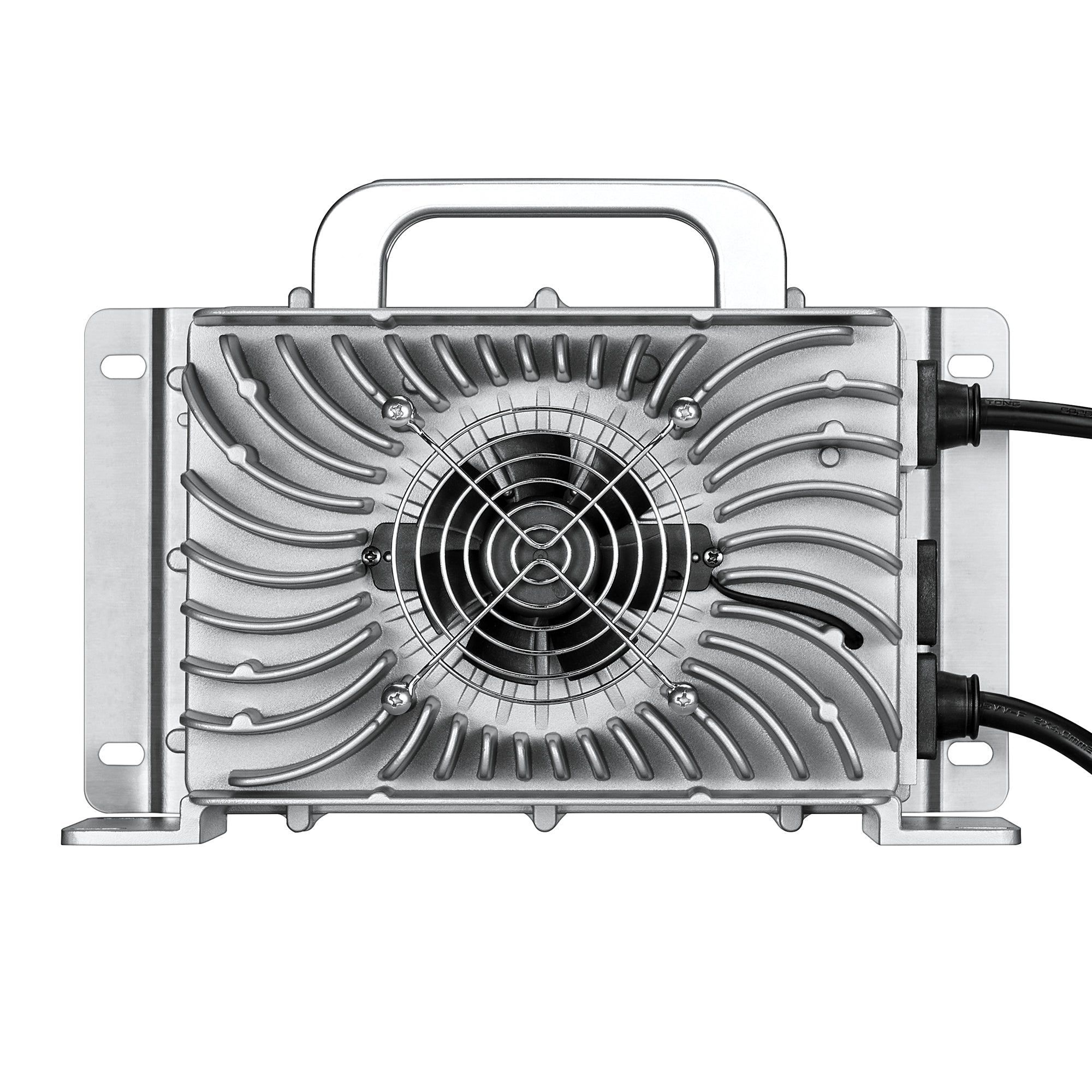 48V (57.6V) Waterproof LiFePO4 Charger — 20A / 25A, 100-240V AC, 8-in-1 Protection, Fan-Cooled