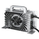 48V (57.6V) Waterproof LiFePO4 Charger — 20A / 25A, 100-240V AC, 8-in-1 Protection, Fan-Cooled
