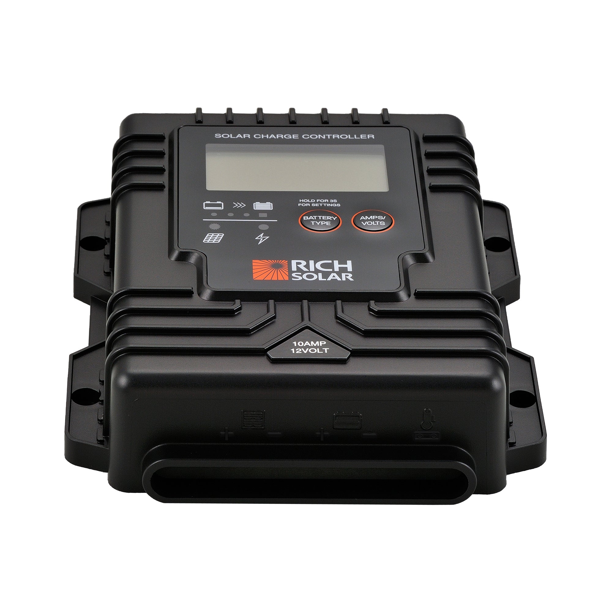 BRAVO Waterproof 10 — 10 Amp Waterproof PWM Solar Charge Controller