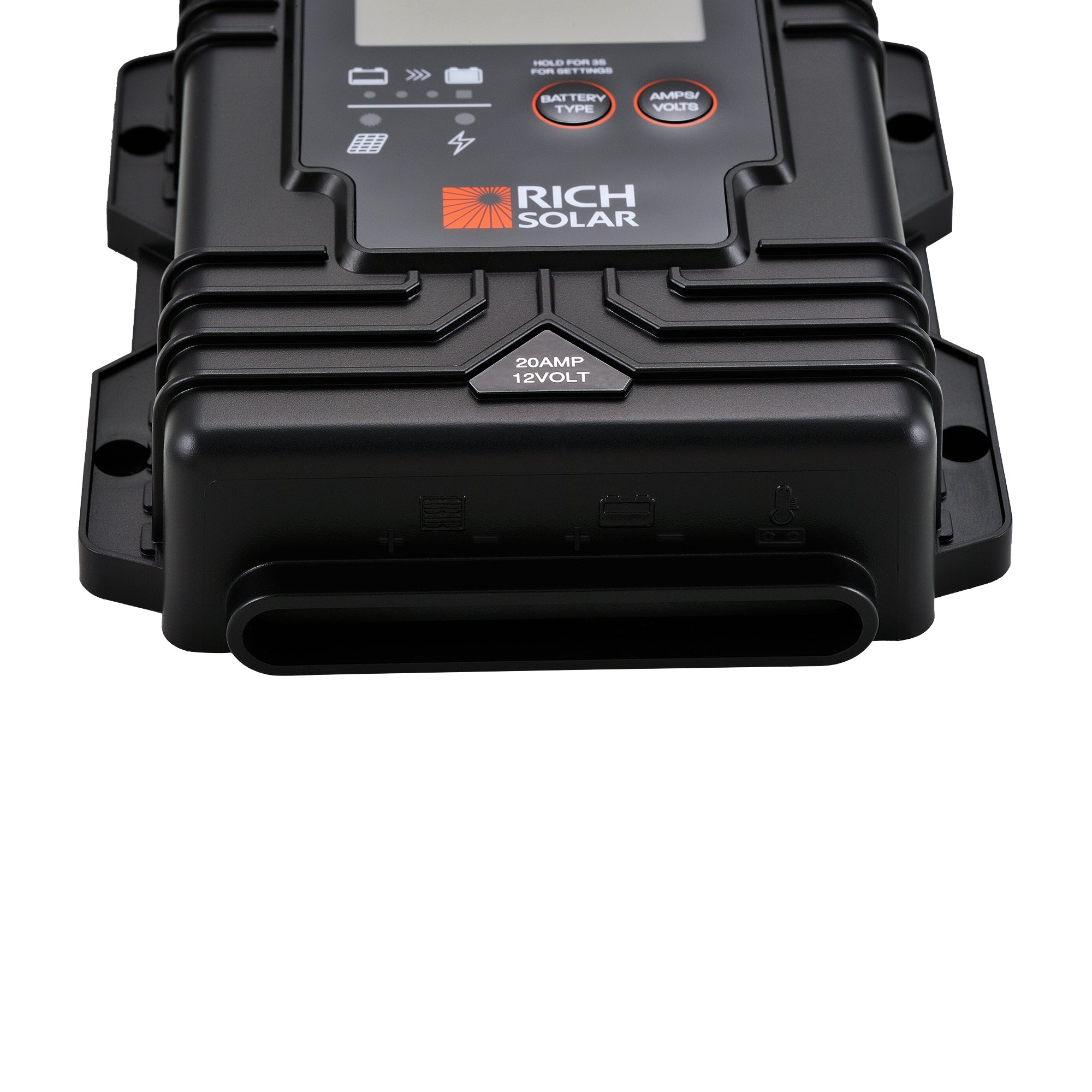 BRAVO Waterproof 20 — 20 Amp Waterproof PWM Solar Charge Controller