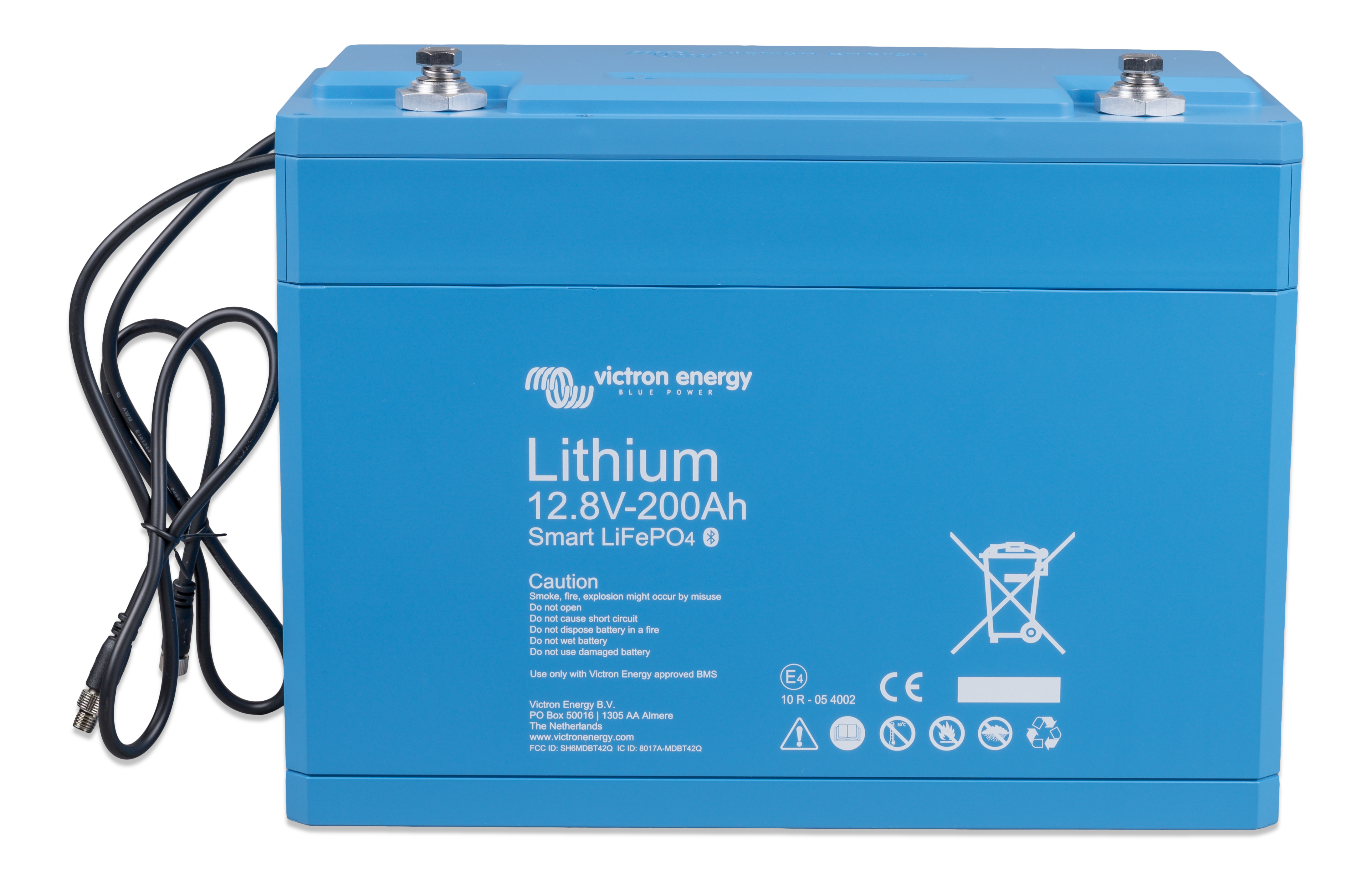 Victron LiFePO4 Battery 12.8V/200Ah Smart front-top