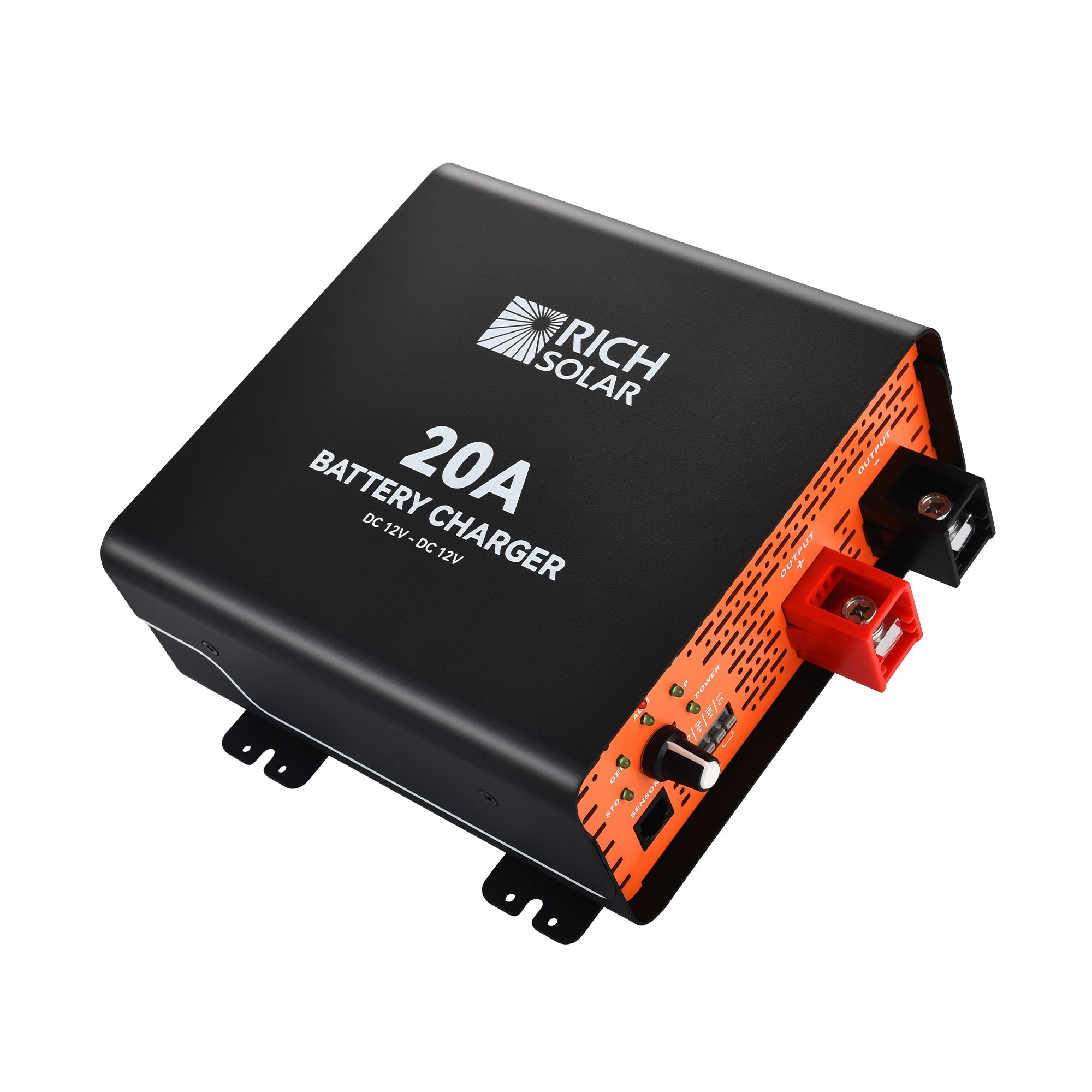 12V 20A DC to DC Battery Charger for RV, Van, Boat, Off-Grid — Lithium & Lead-Acid Batteries