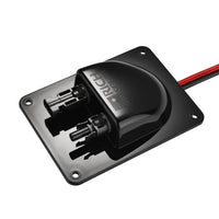Cable Entry Plate — IP68 Waterproof Polypropylene Housing with UL Certified 1FT 10AWG Wires and Solar Connectors — Easy to Install