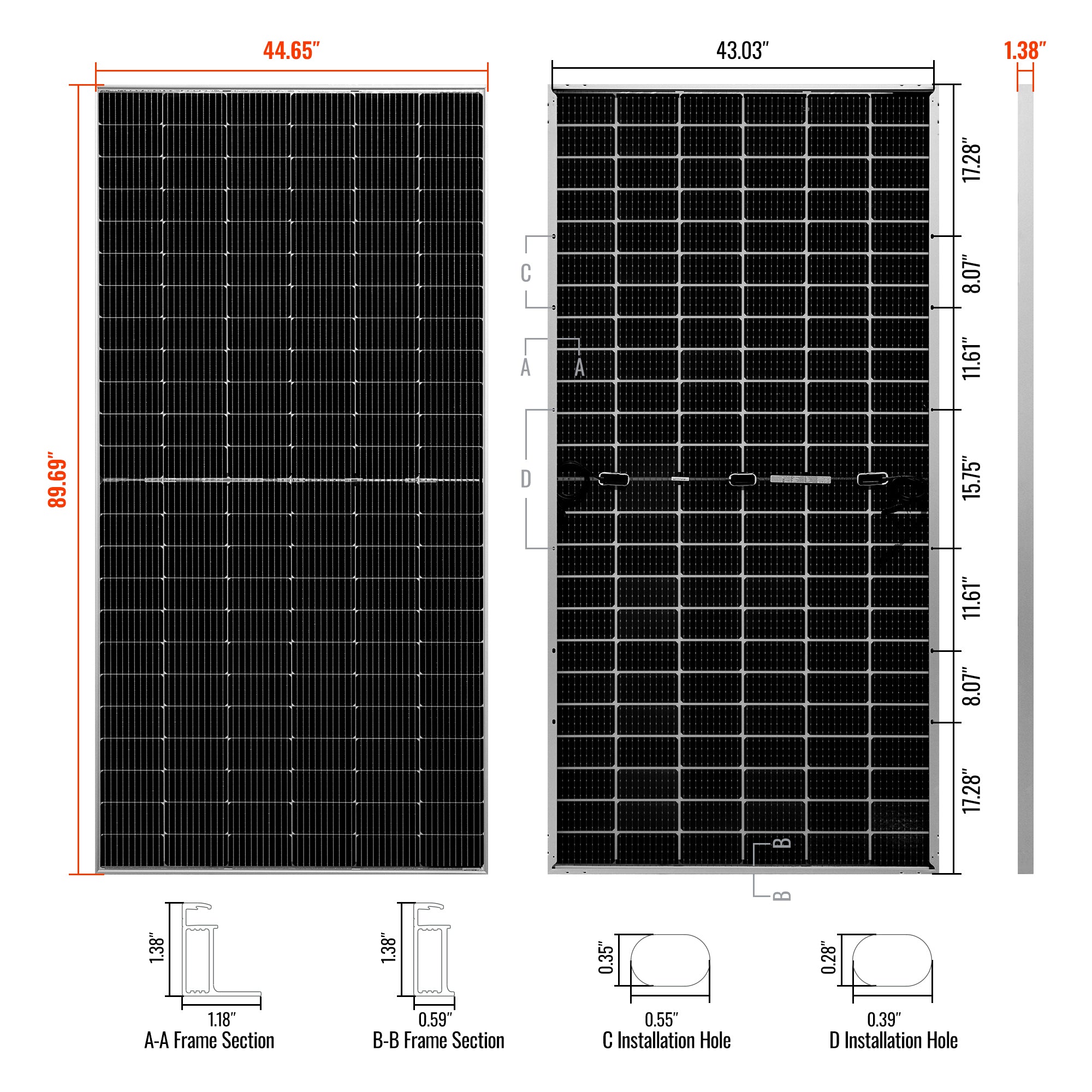 MEGA 550 — 550 Watt Bifacial Solar Panel