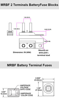 MRBF Dual Stud Terminal Fuse Block