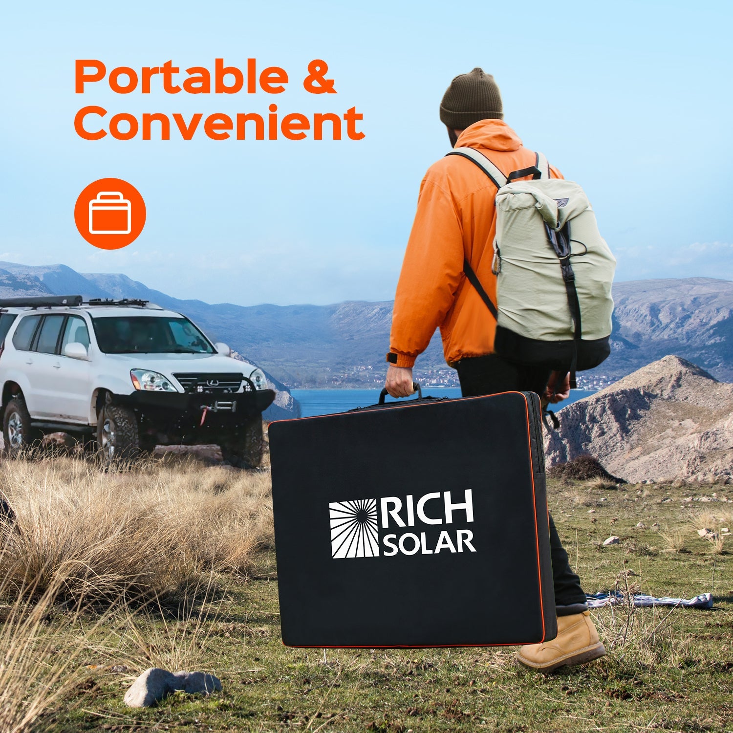 MEGA 200 Portable Briefcase Solar Panel