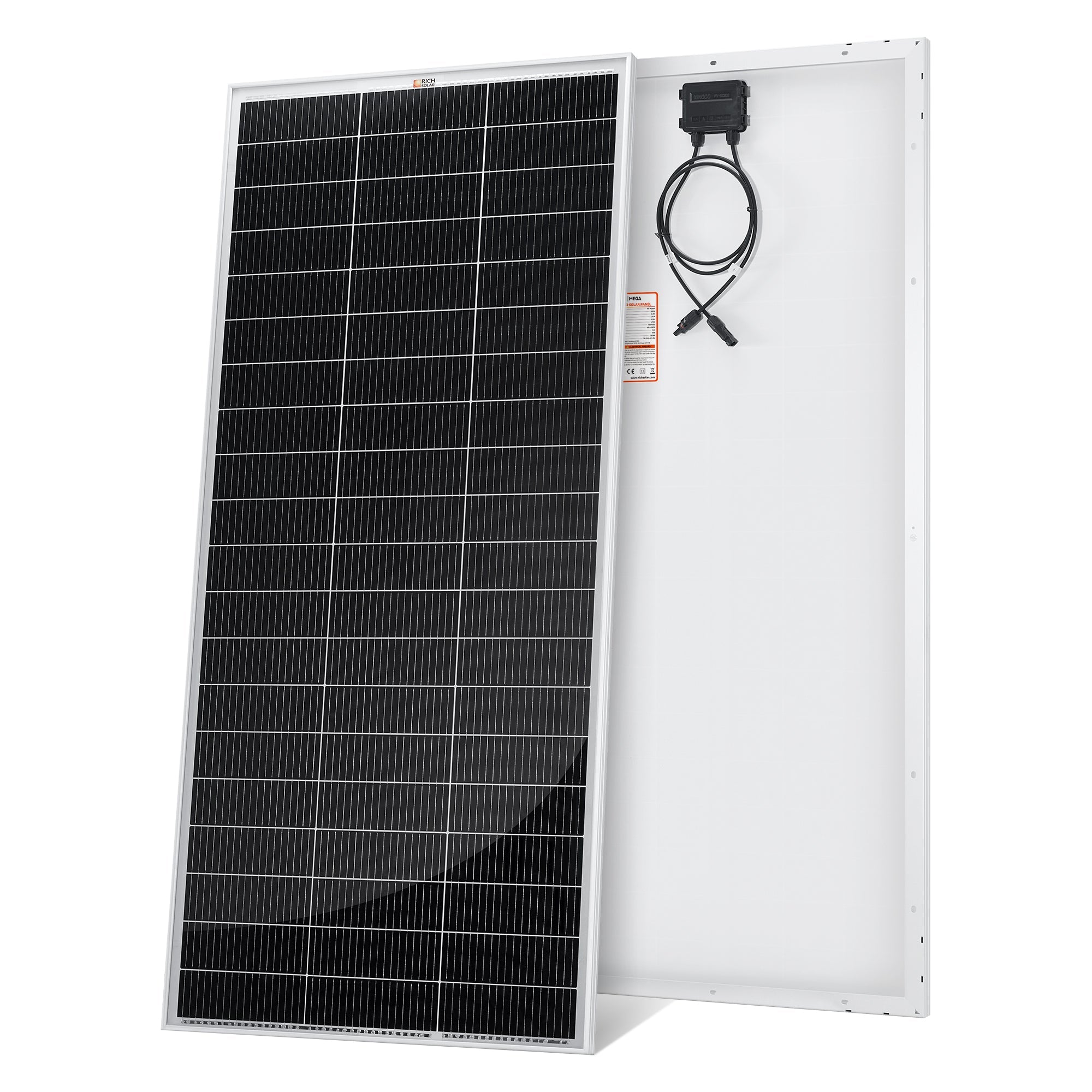 MEGA 200 MAX — 200 Watt 24 Volt Solar Panel — Premium 24V Off-Grid Solar Panel for RVs, Trailers, Cabins — 25-Year Output Warranty — UL Certified