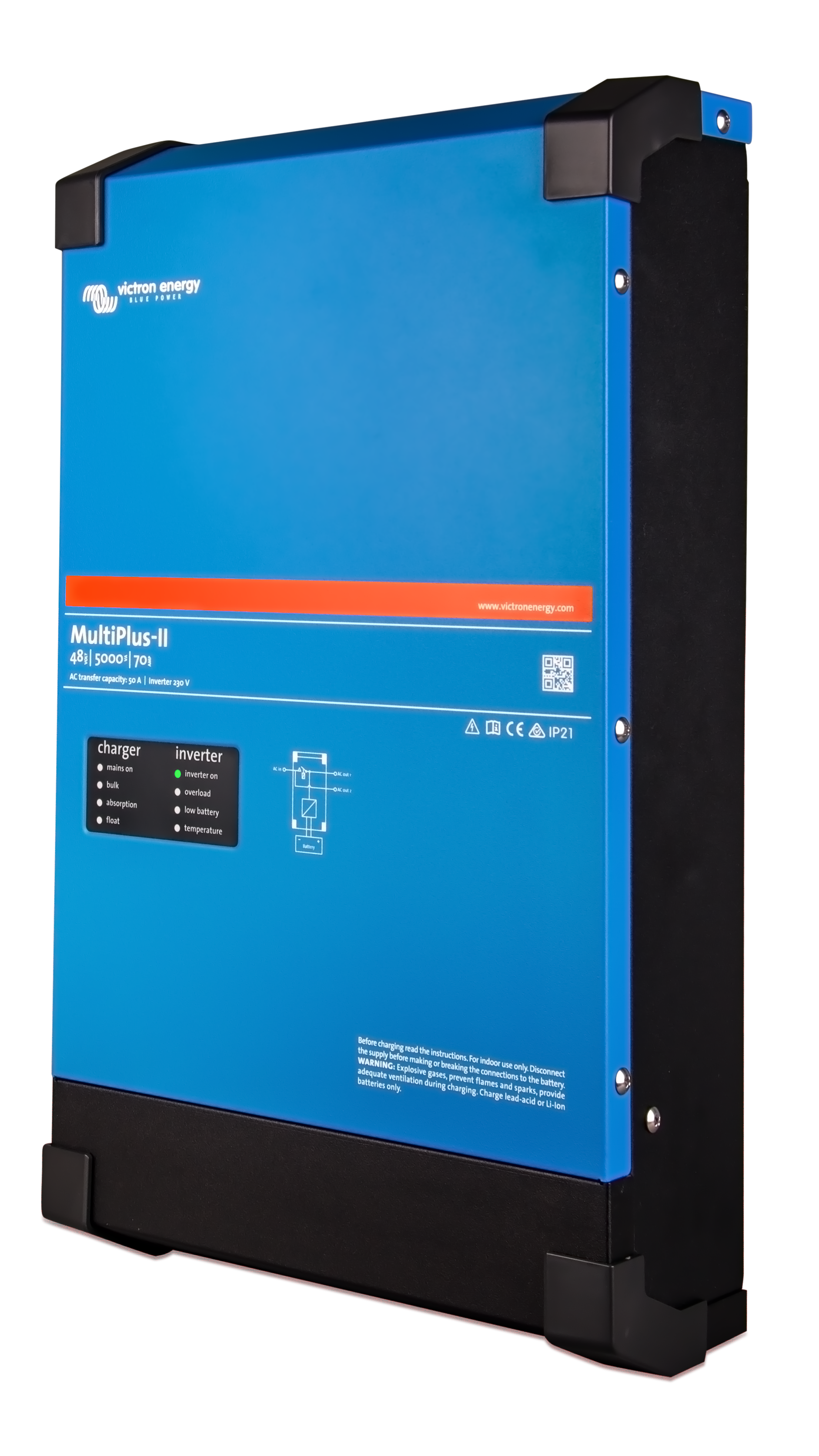 48-Volt Victron MultiPlus-II 5kVA 120V Inverter 70A Charger
