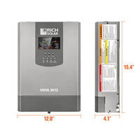 NOVA 3K12 — 3000W 12V Pure Sine Wave Inverter with Built-in Transfer Switch