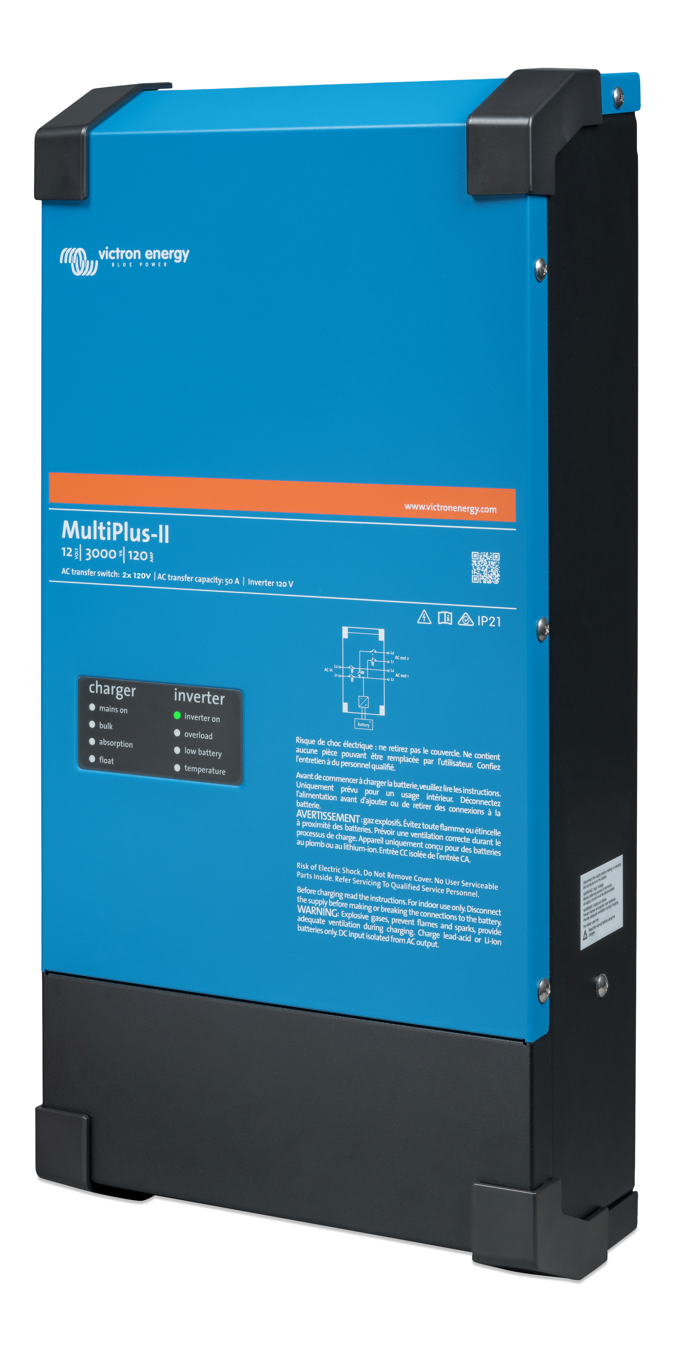 Victron Multiplus-II 12/3000 120-50 2x120V