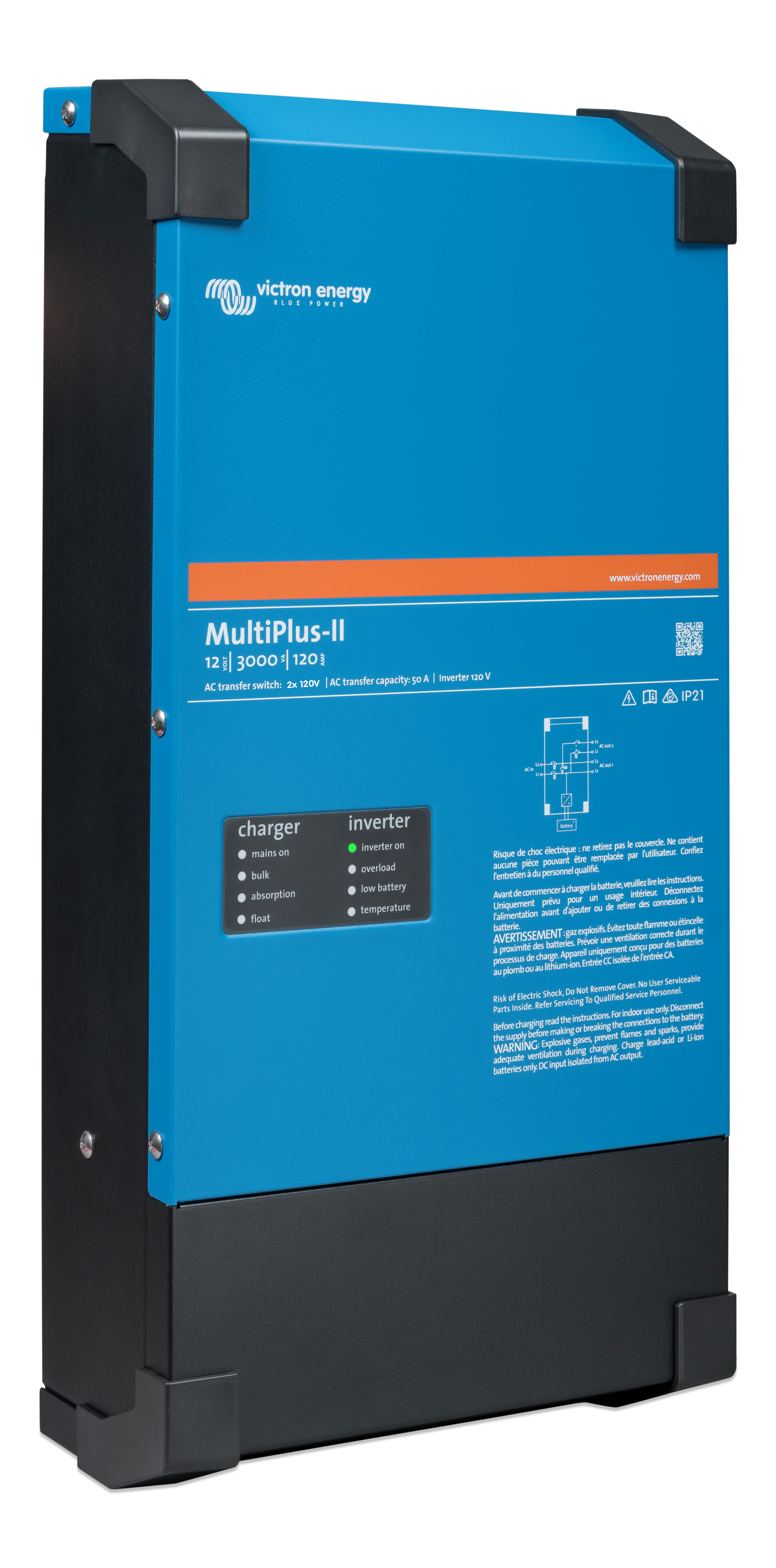 Victron Multiplus-II 12/3000 120-50 2x120V