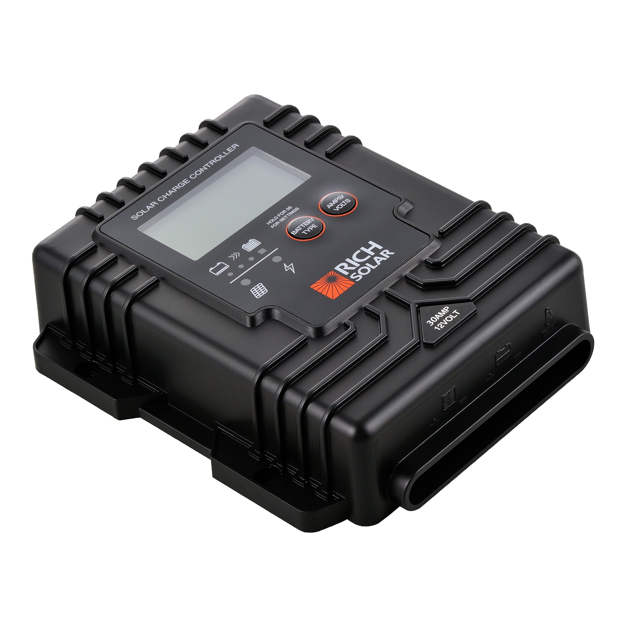 BRAVO Waterproof 30 — 30 Amp Waterproof PWM Solar Charge Controller