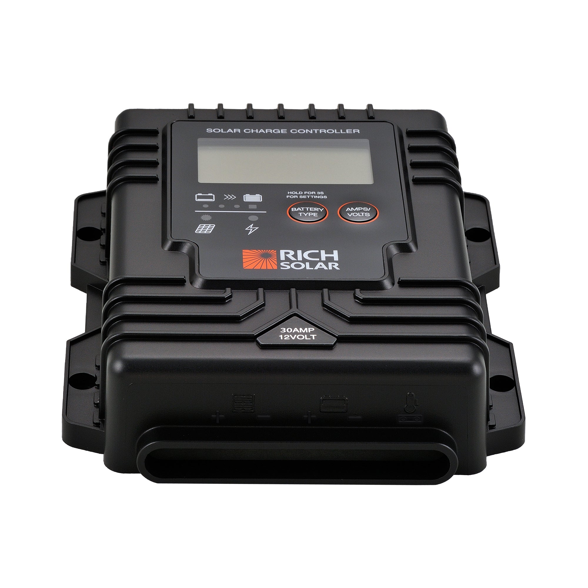 BRAVO Waterproof 30 — 30 Amp Waterproof PWM Solar Charge Controller