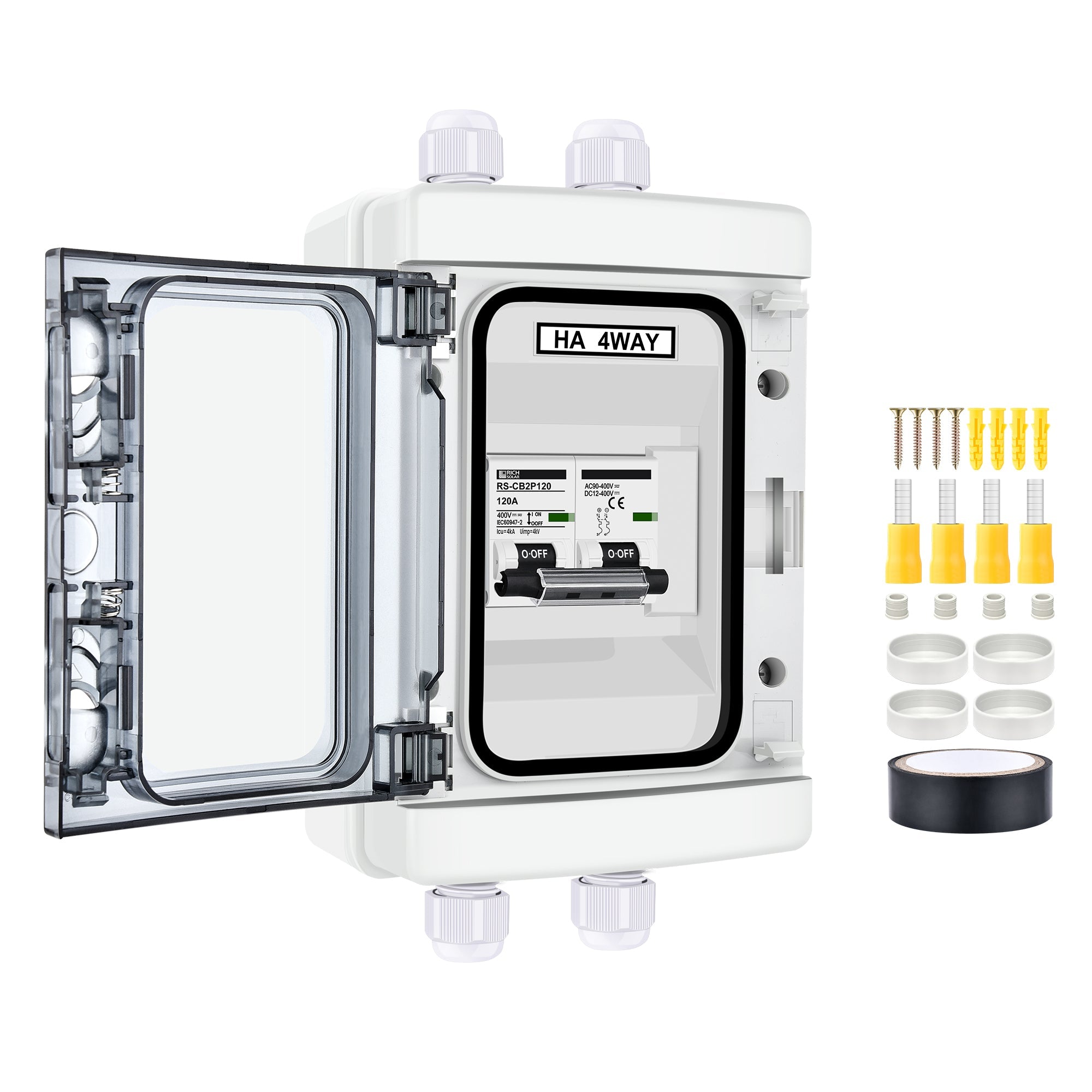 2 Pole Outdoor Circuit Breaker Box