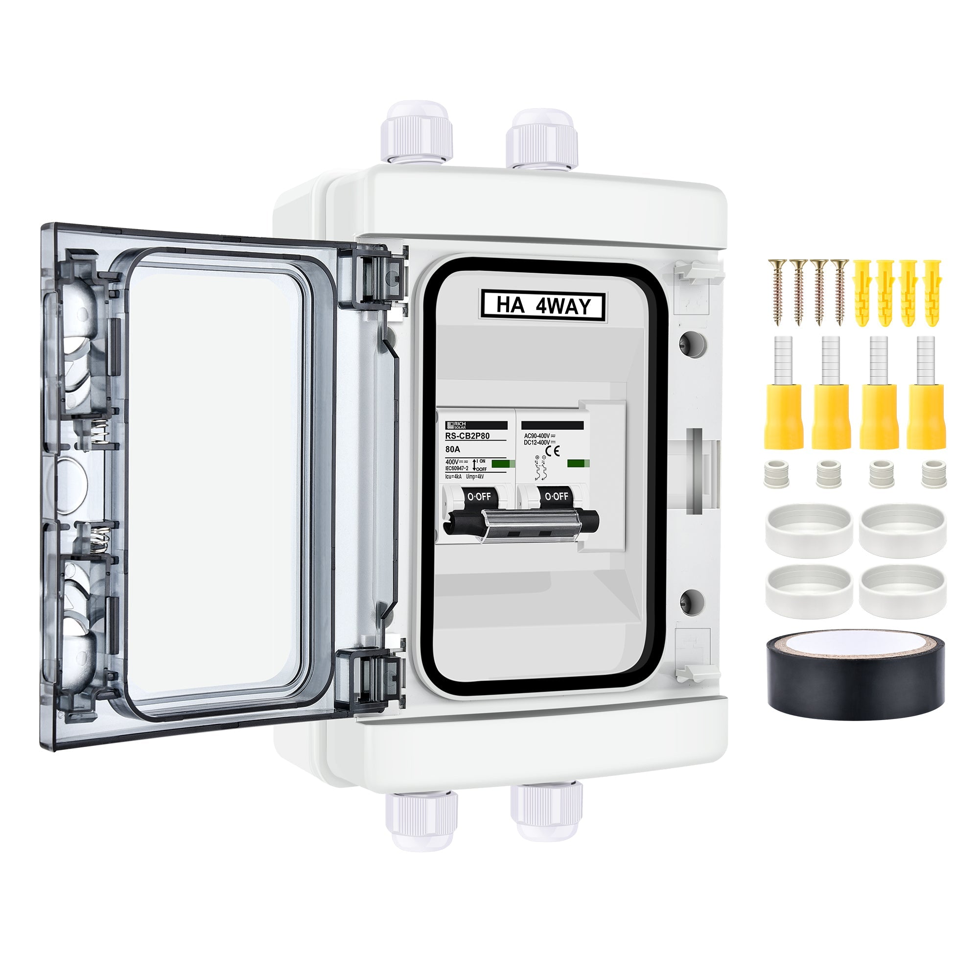 2 Pole Outdoor Circuit Breaker Box