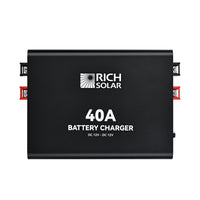 12V 40A DC-DC Battery Charger for RVs, Vans, Boats & Off-Grid Systems — Lithium & Lead-Acid