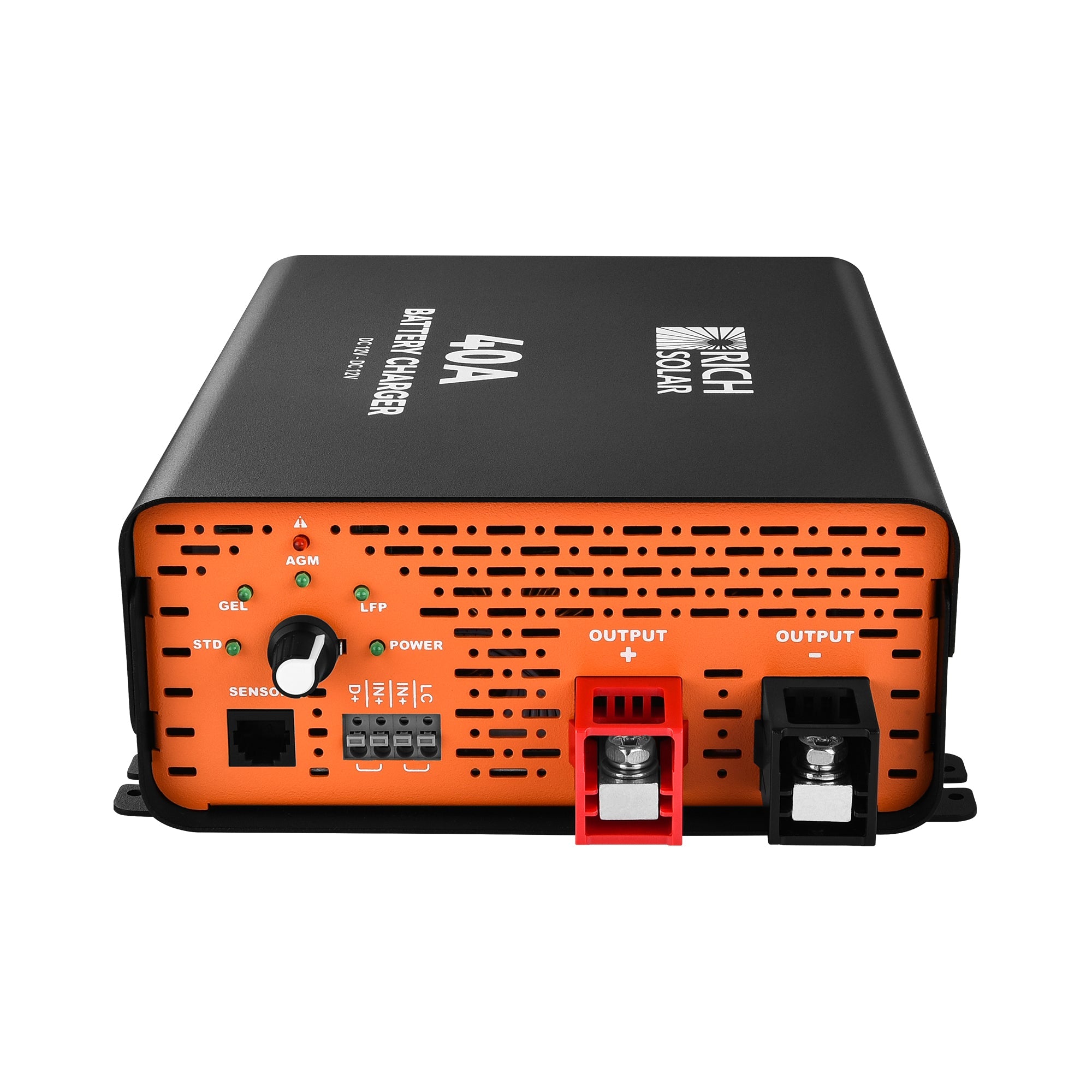 12V 40A DC-DC Battery Charger for RVs, Vans, Boats & Off-Grid Systems — Lithium & Lead-Acid