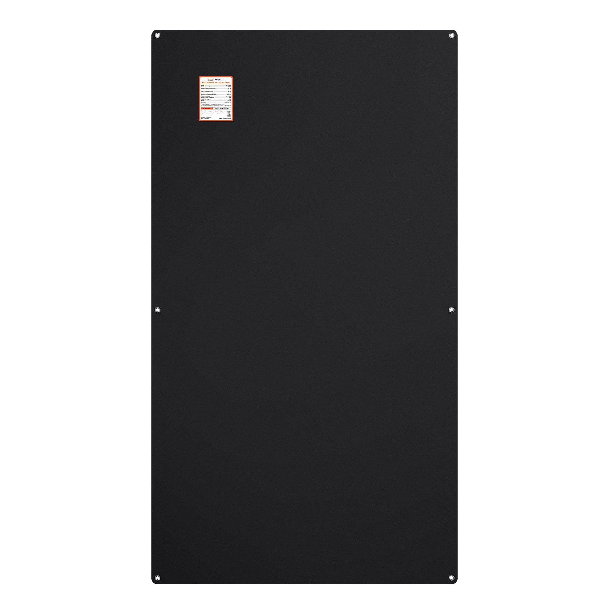 MEGA 200 FLEX PRO — 200W 24V Flexible Solar Panel — 360° Bendable, IP68 Waterproof, for RV Roofs, Marine, Off-Grid, and Overland Systems