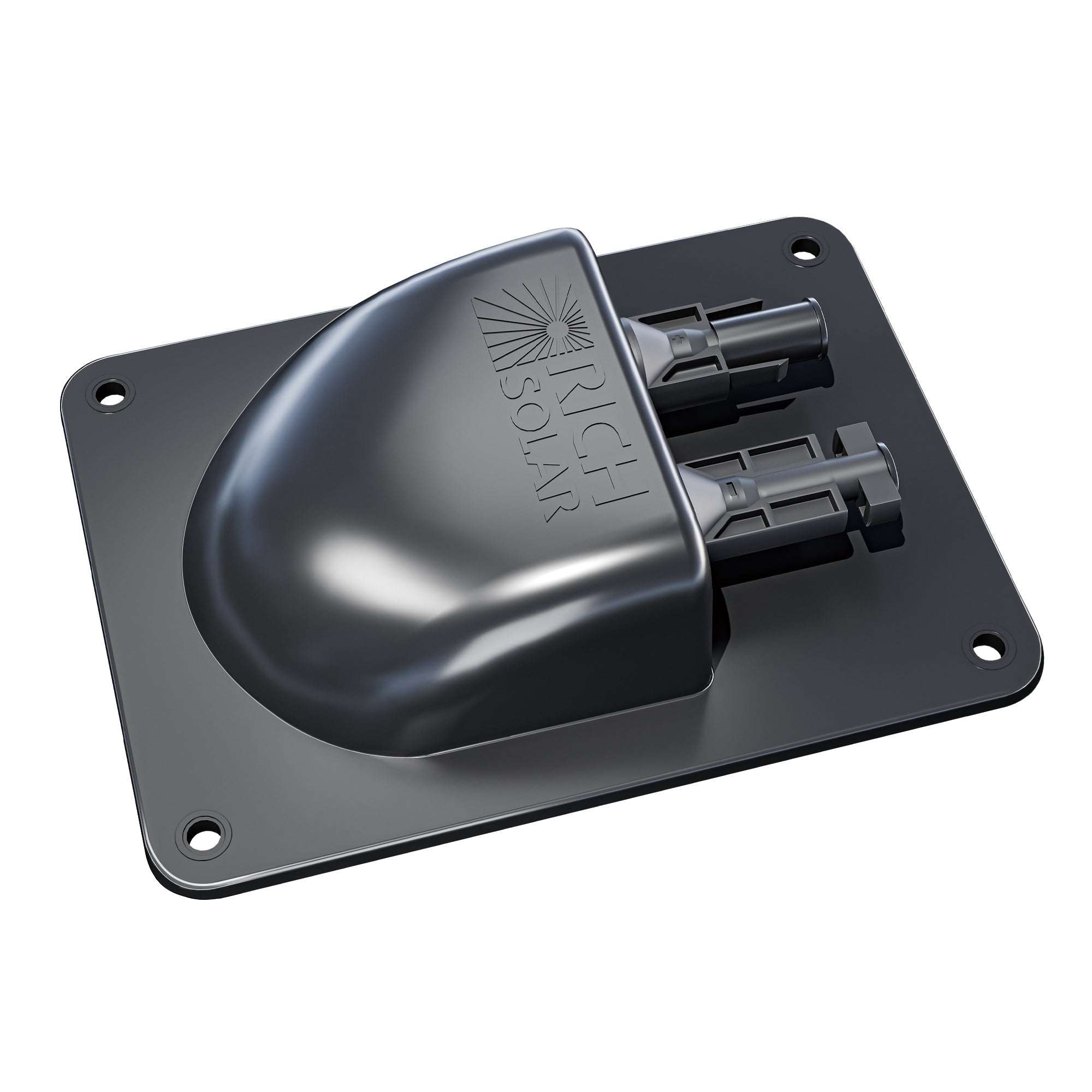 Cable Entry Plate — IP68 Waterproof Polypropylene Housing with UL Certified 1FT 10AWG Wires and Solar Connectors — Easy to Install