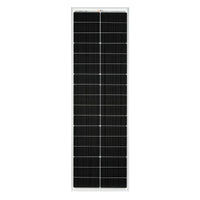 MEGA 100 SLIM — 100 Watt Slim Solar Panel — Compact 12V Off-Grid Narrow Solar Panel for Vans, Overlanders, Boats — 25-Year Output Warranty — UL Certified