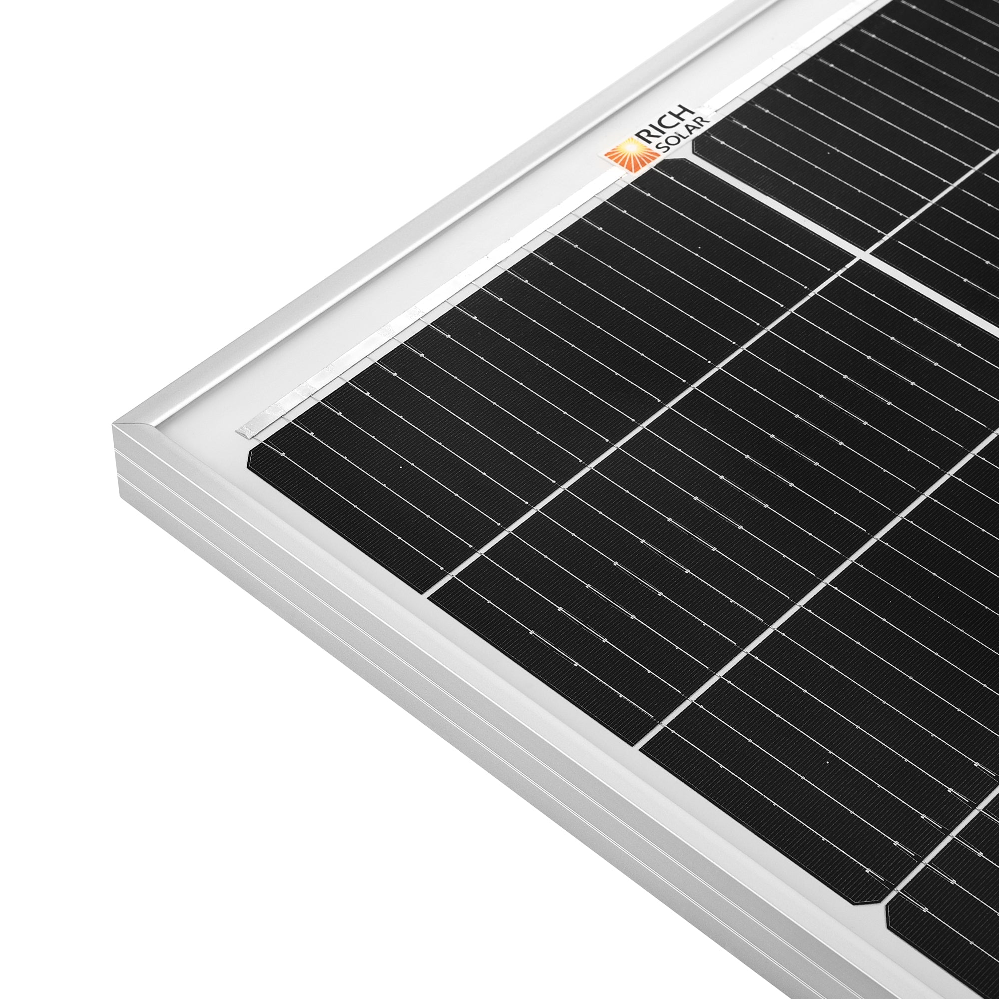 MEGA 100 SLIM — 100 Watt Slim Solar Panel — Compact 12V Off-Grid Narrow Solar Panel for Vans, Overlanders, Boats — 25-Year Output Warranty — UL Certified