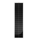 MEGA 130 SLIM — 130 Watt Slim Solar Panel — Compact 12V Narrow Panel for Vans, Campers, Boats — UL Certified