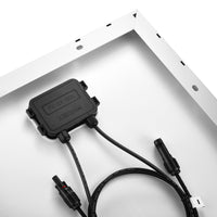MEGA 130 SLIM — 130 Watt Slim Solar Panel — Compact 12V Narrow Panel for Vans, Campers, Boats — UL Certified