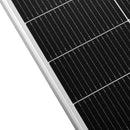 MEGA 130 SLIM — 130 Watt Slim Solar Panel — Compact 12V Narrow Panel for Vans, Campers, Boats — UL Certified