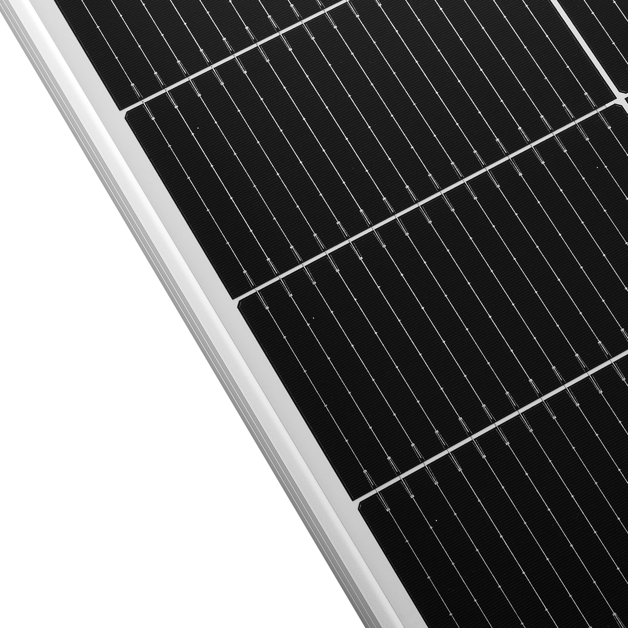 MEGA 130 SLIM — 130 Watt Slim Solar Panel — Compact 12V Narrow Panel for Vans, Campers, Boats — UL Certified