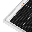 MEGA 130 SLIM — 130 Watt Slim Solar Panel — Compact 12V Narrow Panel for Vans, Campers, Boats — UL Certified