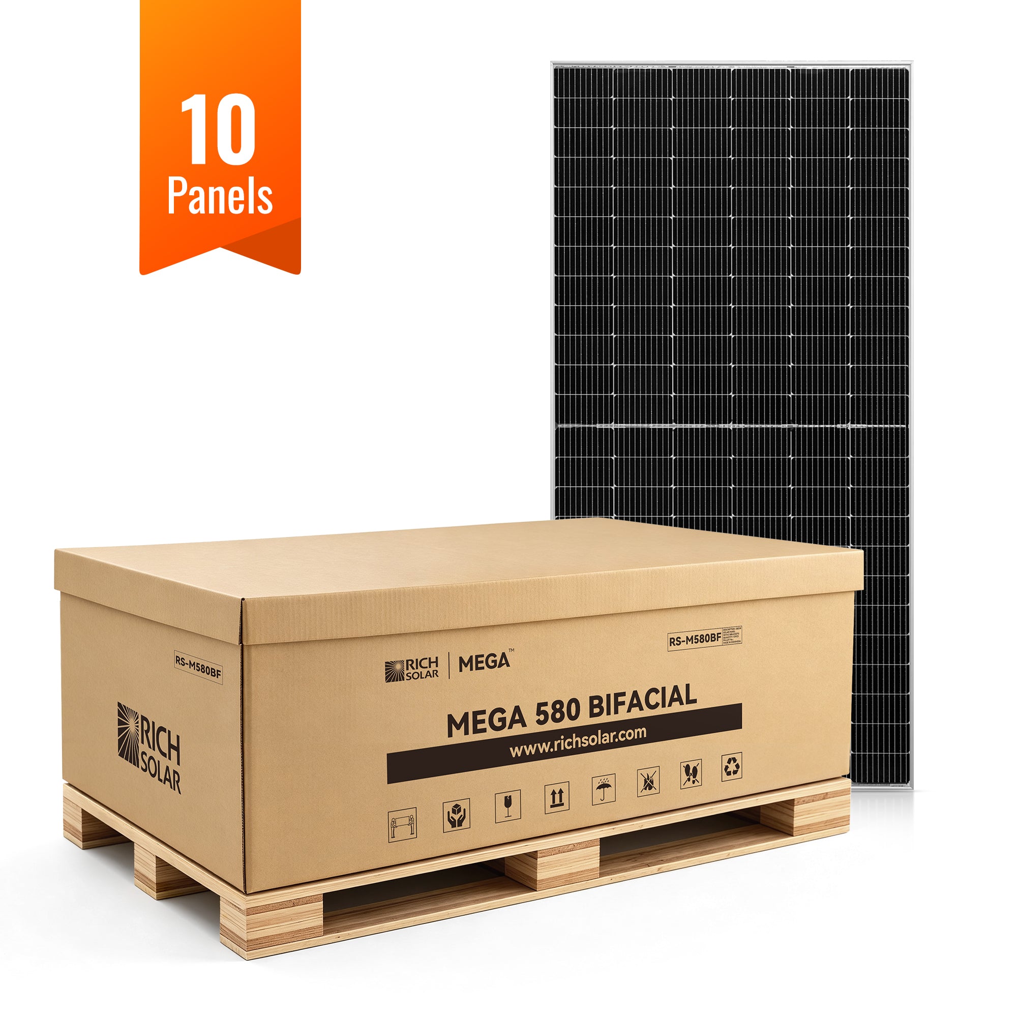 MEGA 580 BIFACIAL — 580 Watt Bifacial Solar Panel