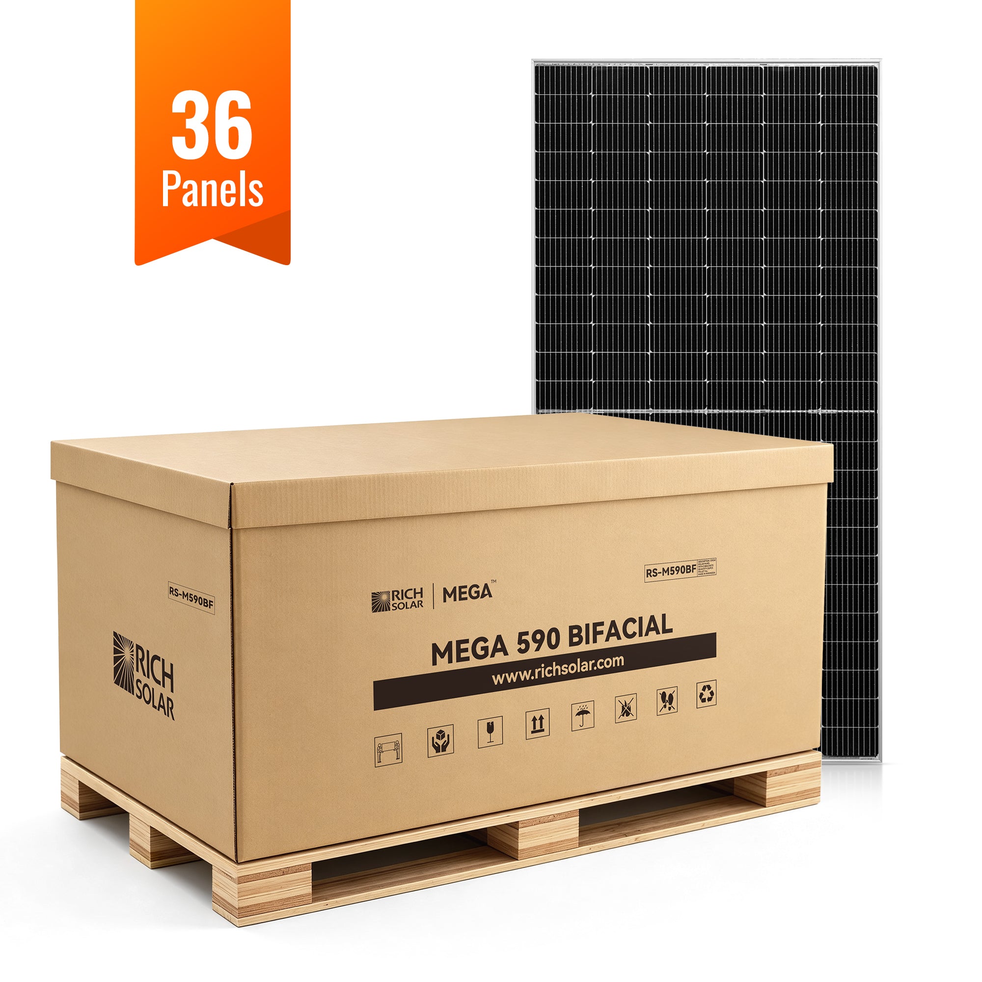 MEGA 590 BIFACIAL — 590 Watt Bifactial Solar Panel