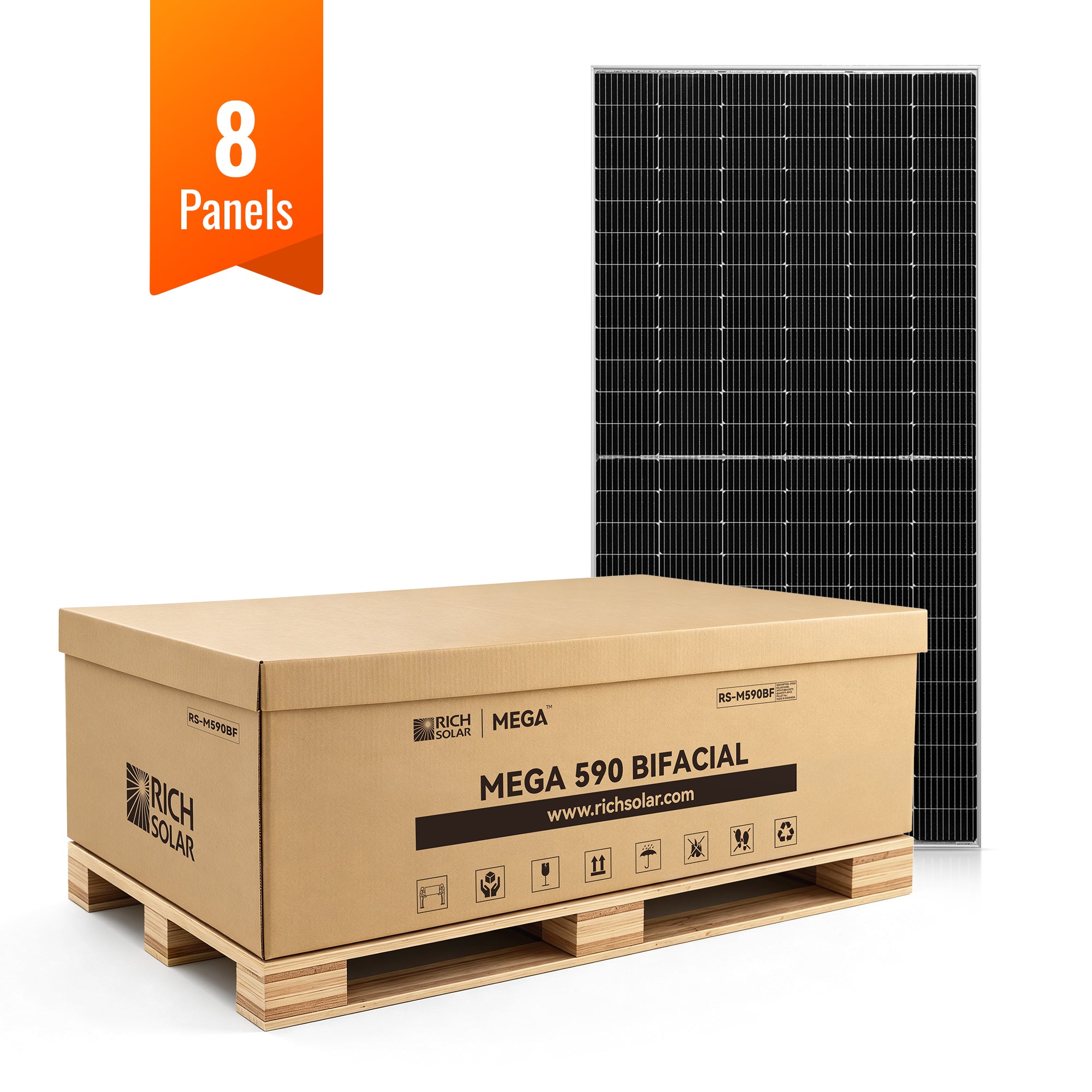 MEGA 590 BIFACIAL — 590 Watt Bifactial Solar Panel