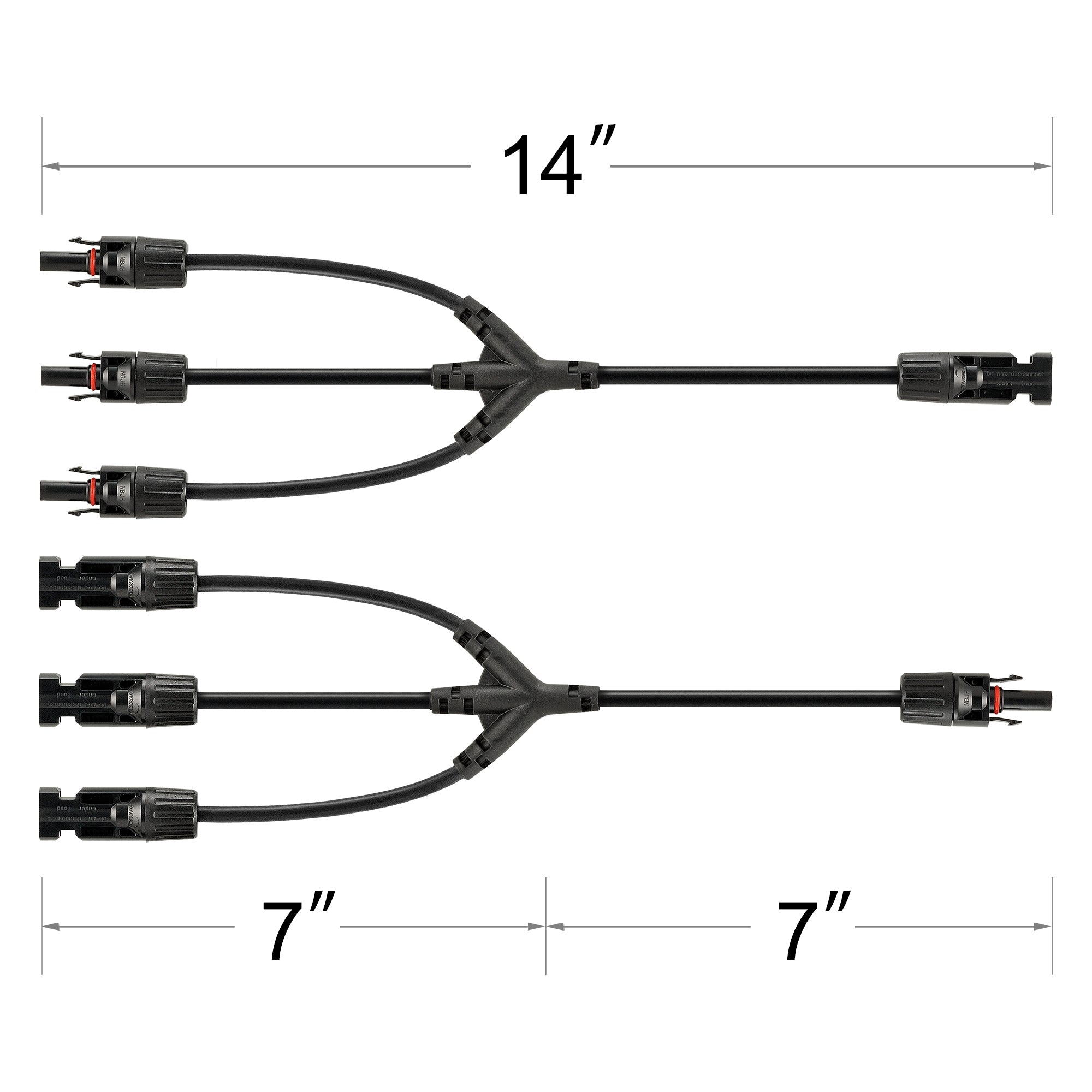 Y branch parrallel adapters 3 to 1