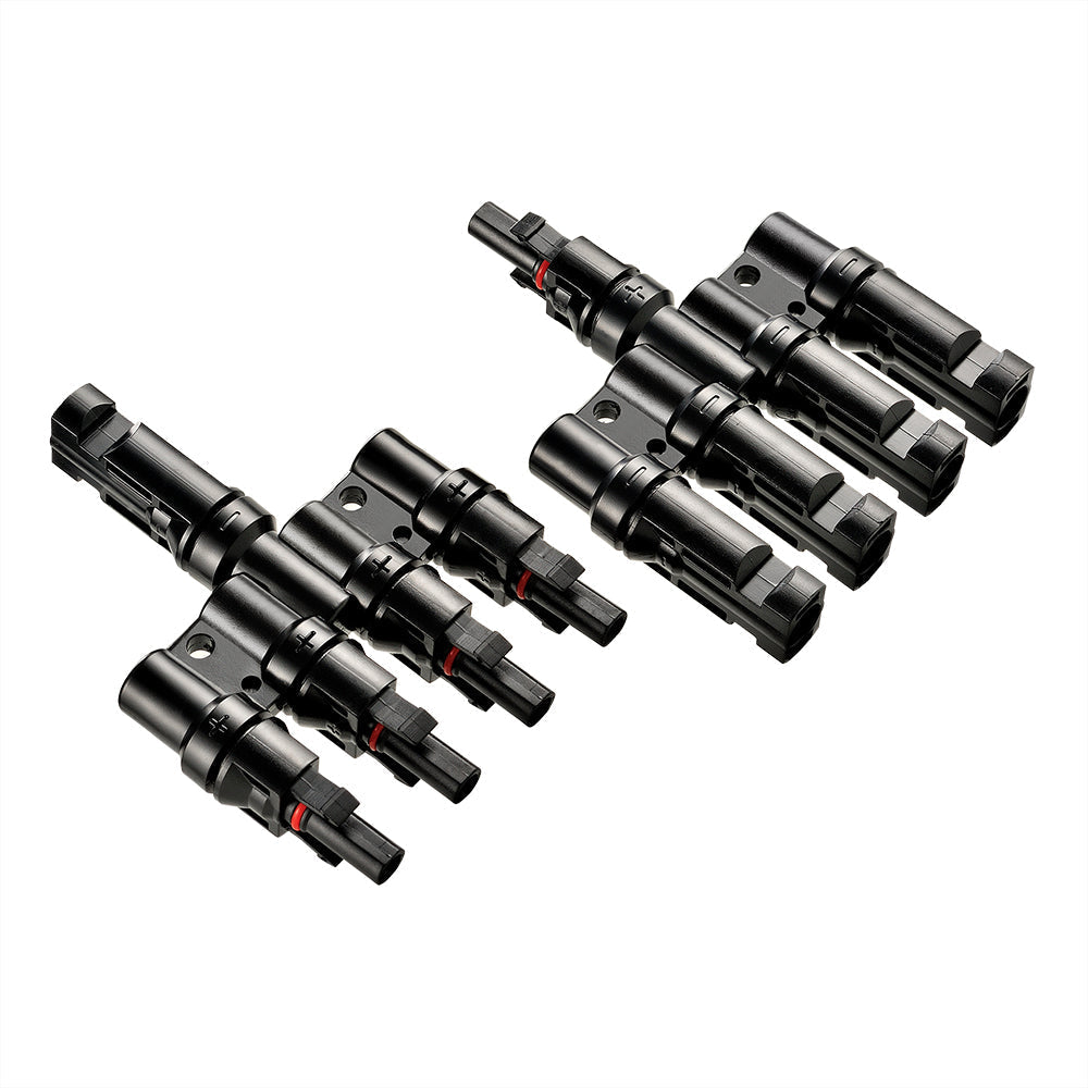 Y branch parallel connectors 4 to 1