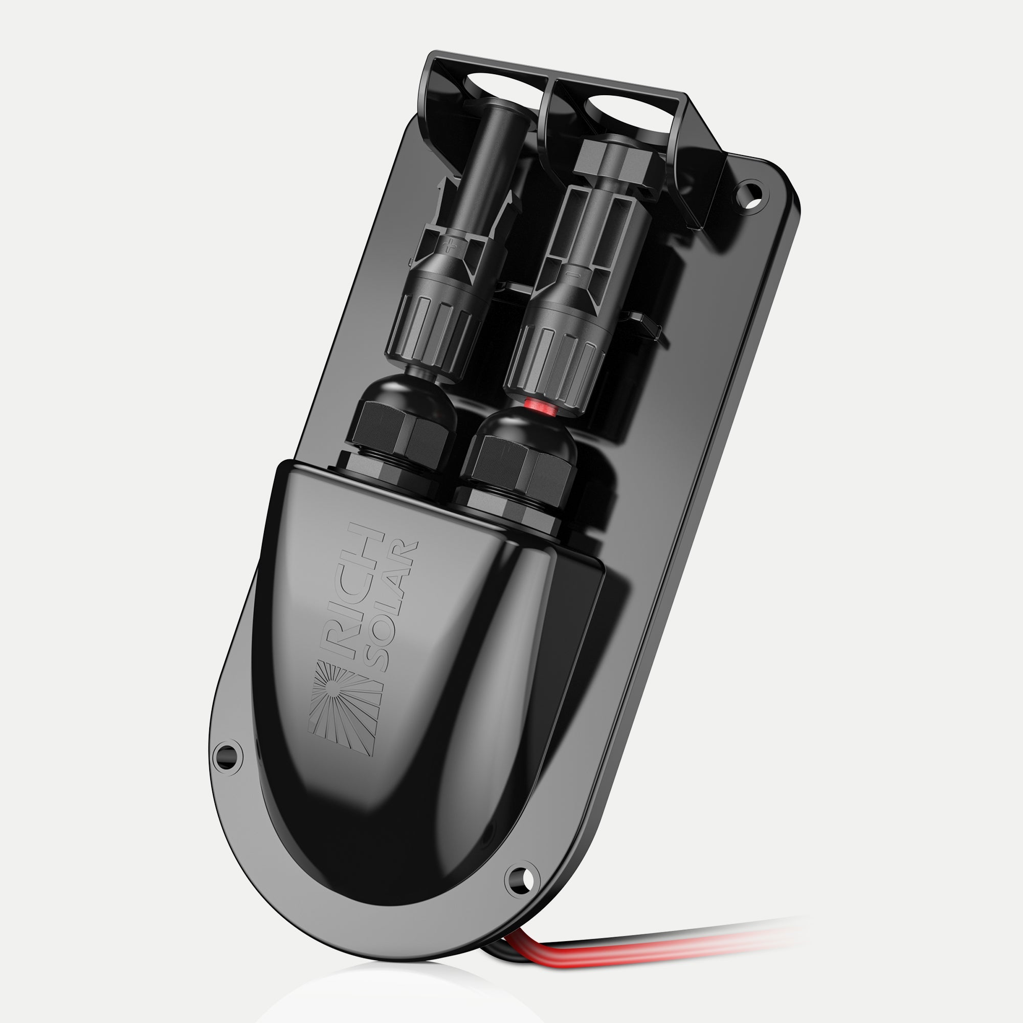 Cable Entry Plate — IP68 Waterproof Polypropylene Housing with UL 10AWG Wires and Solar Connectors — Easy to Install